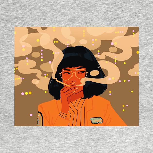 Smoker by Natalie Shaw Illustration